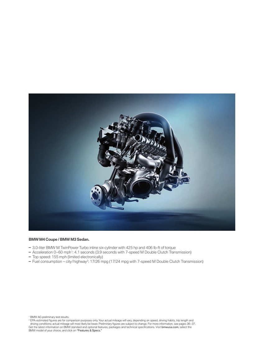 2015 BMW M3 Brochure Page 17